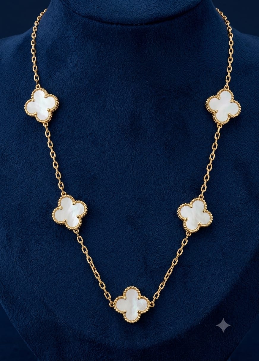 WHITE VAN CLEEF NECKLACE