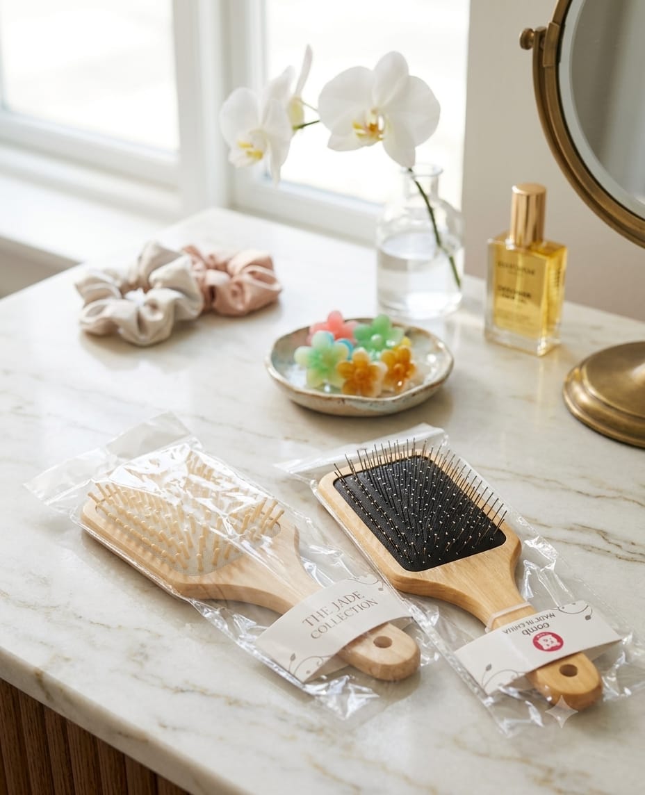 WOODEN HAIR BRUSH