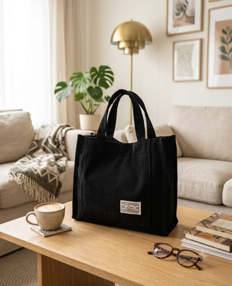 CORDUROY TOTE BAG